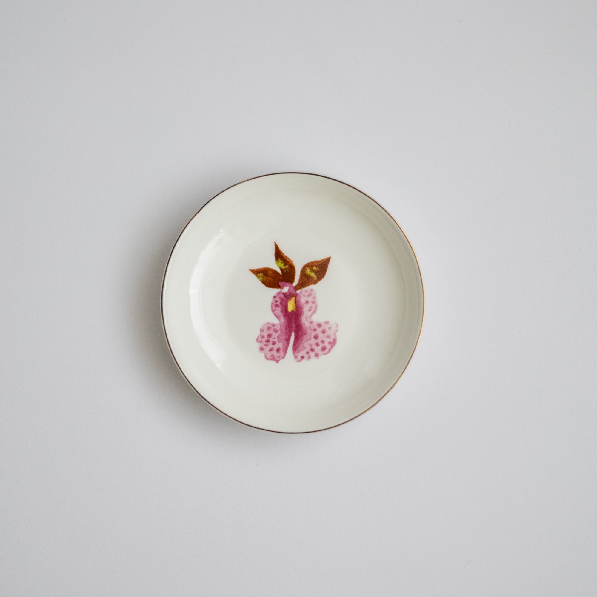 The Garden of Rest - Pink Spotted Orchid Sauce Dish