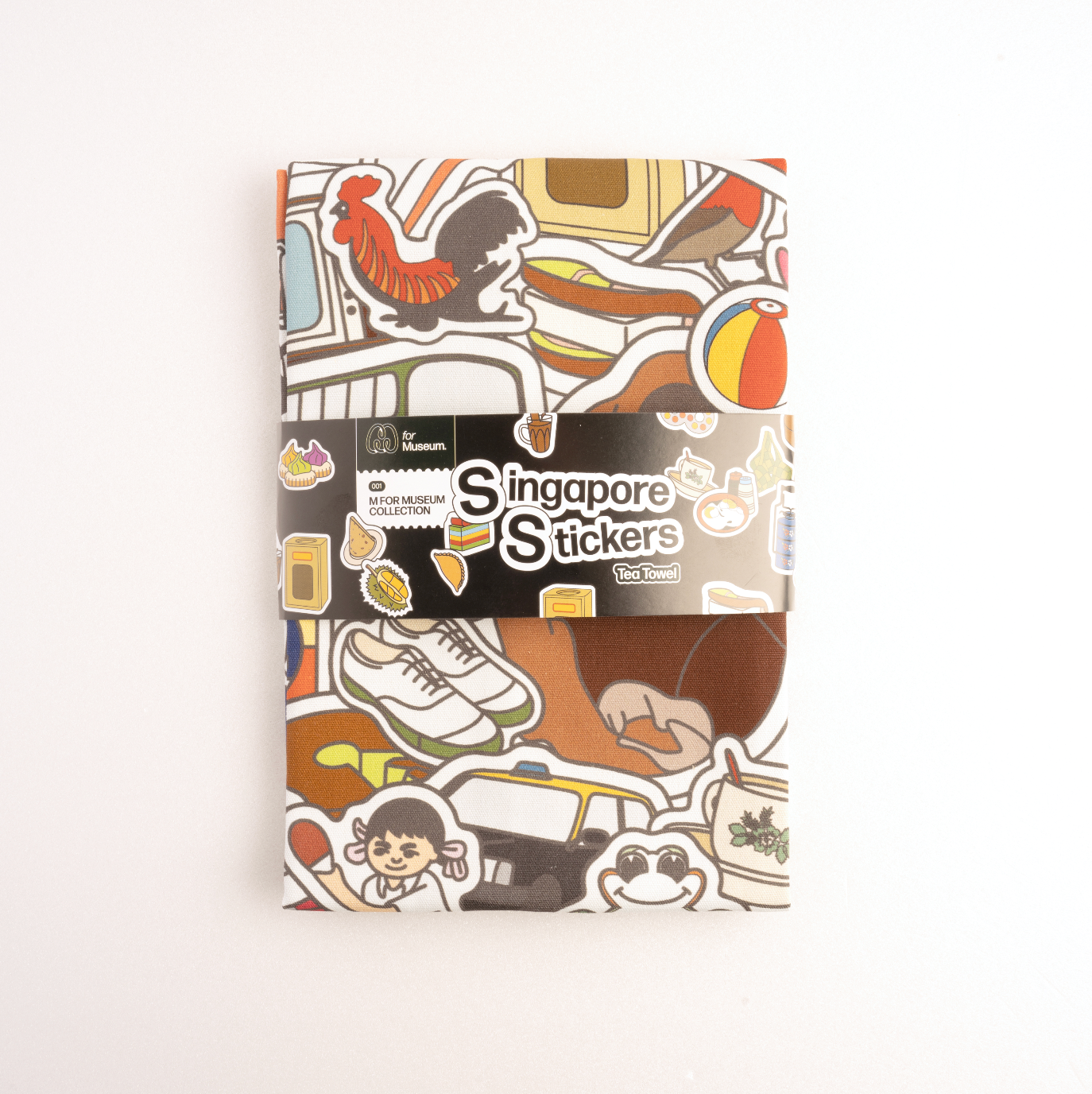 Singapore Stickers - Tea Towel