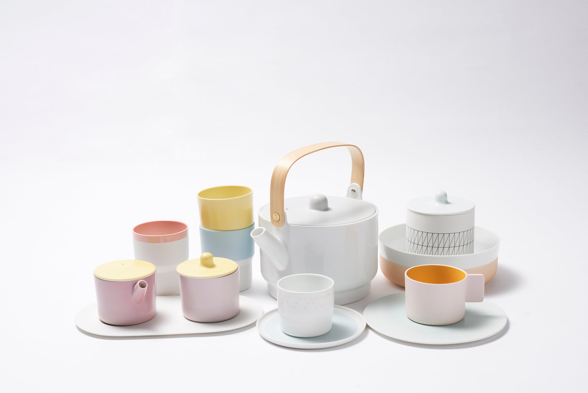 S&B Milk Can, Sugar Can & Platter set