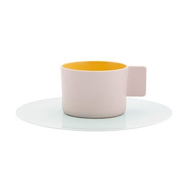 S&B Coffee Cup Light Pink (with Saucer)