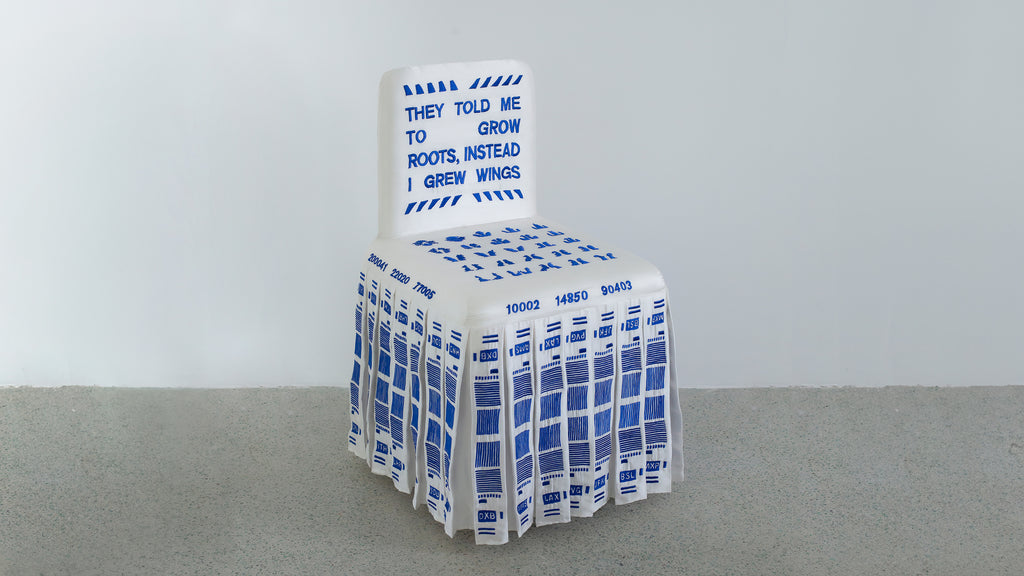 "They Told Me" chair