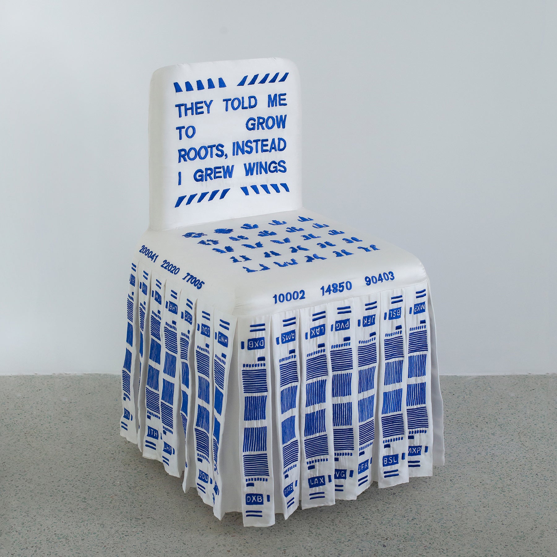 "They Told Me" chair