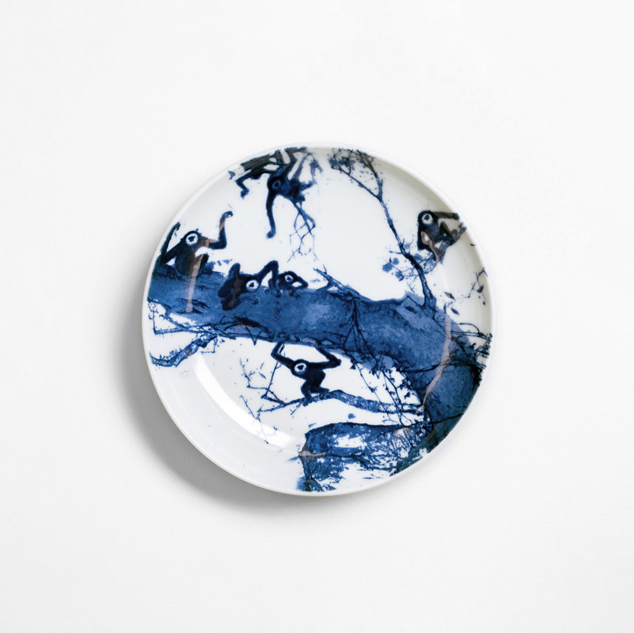 The Art of e Quaintance　Blue Gibbons by Chen Wen Hsi (15cm Porcelain Plate) – Supermama Store