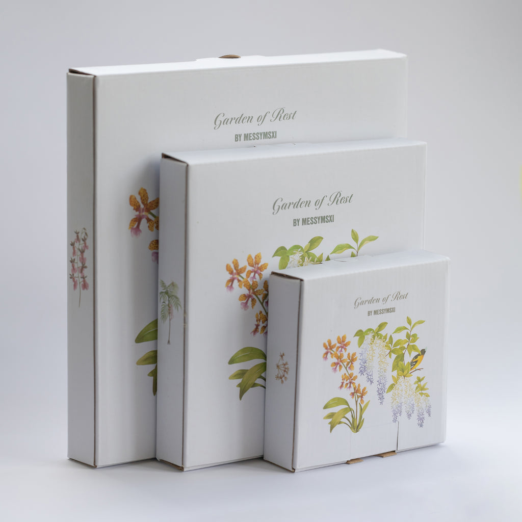 The Garden of Rest - 3 Piece Pink Orchid Set