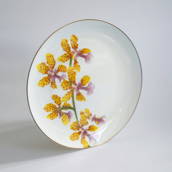 [Preorder] The Garden of Rest - Yellow Leopard Orchid 8" Plate