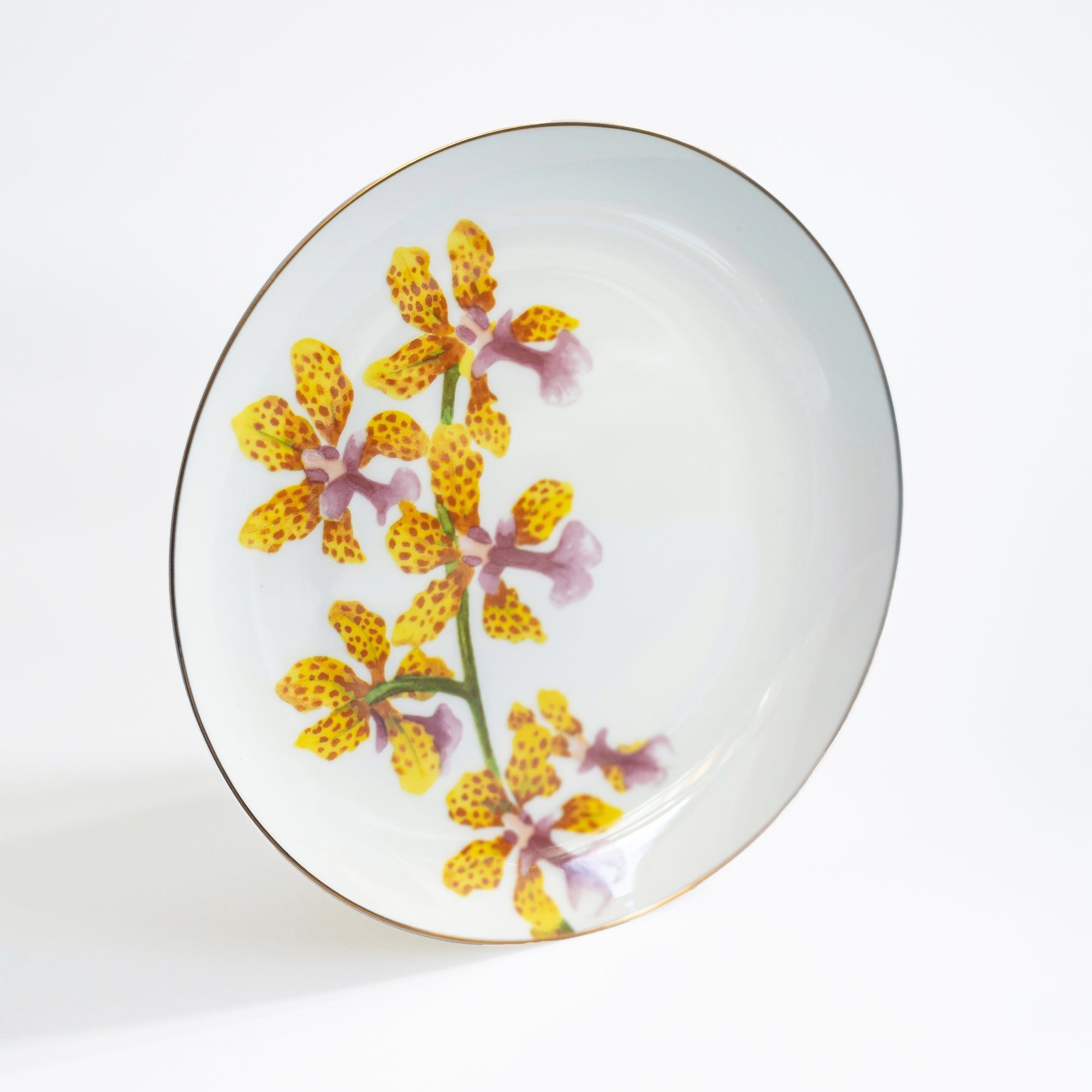 The Garden of Rest - Yellow Leopard Orchid 8" Plate