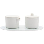 S&B Milk Can, Sugar Can & Platter set