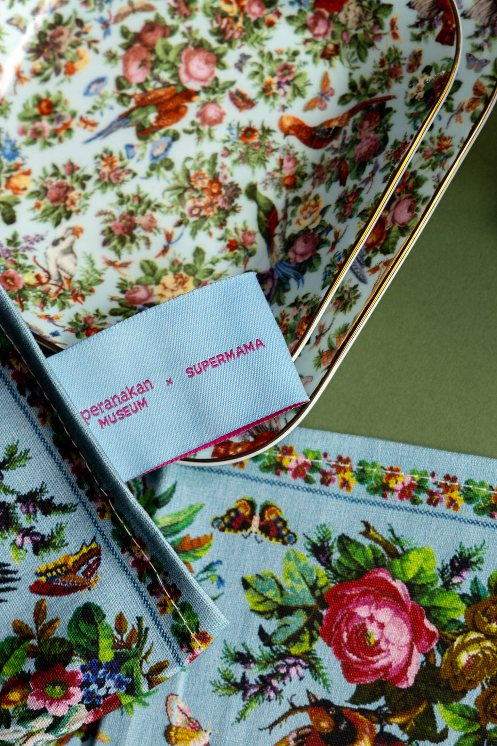 The Beaded Garden Square Tea Towel