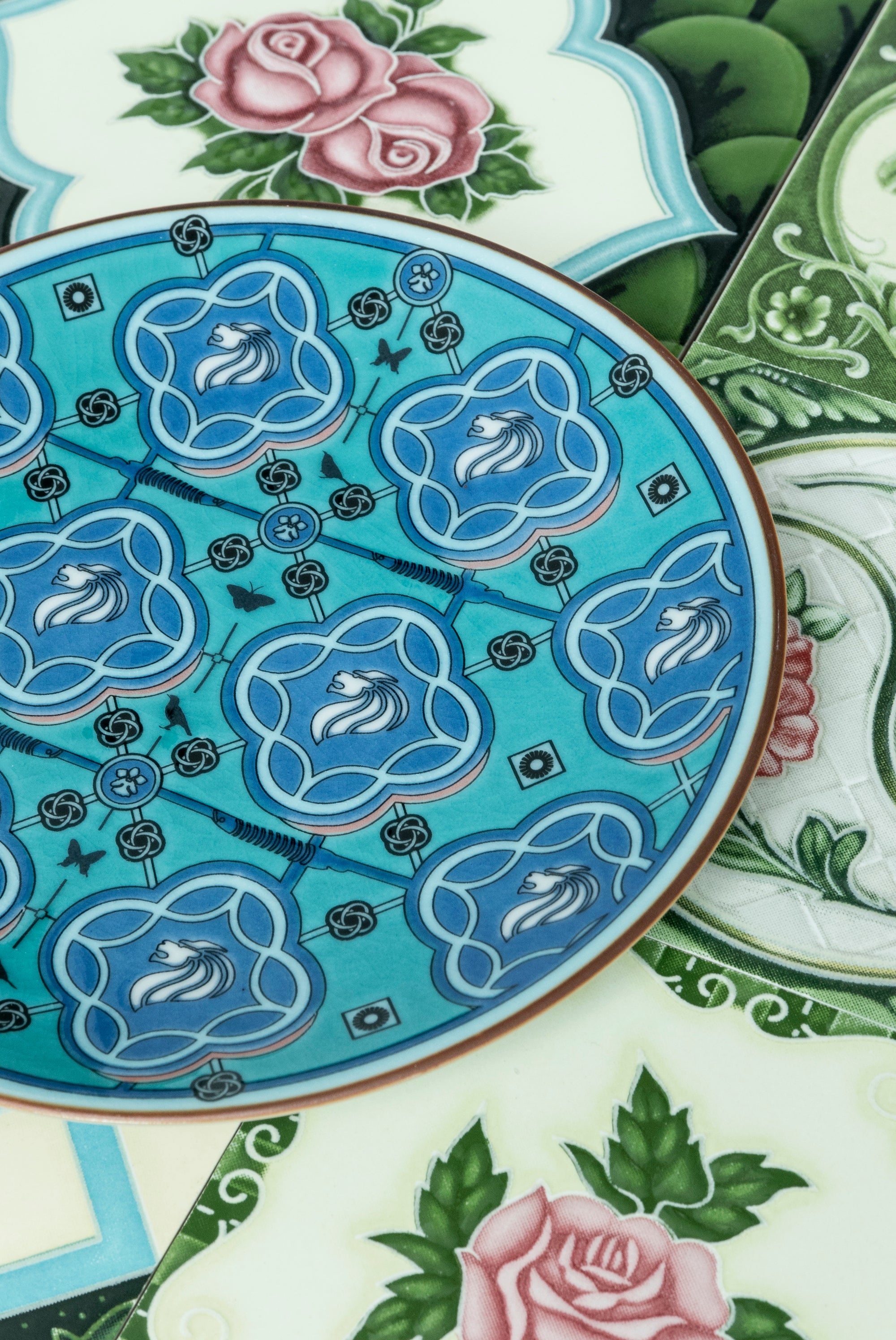 The Peranakan Merlion (16cm Porcelain Plate)