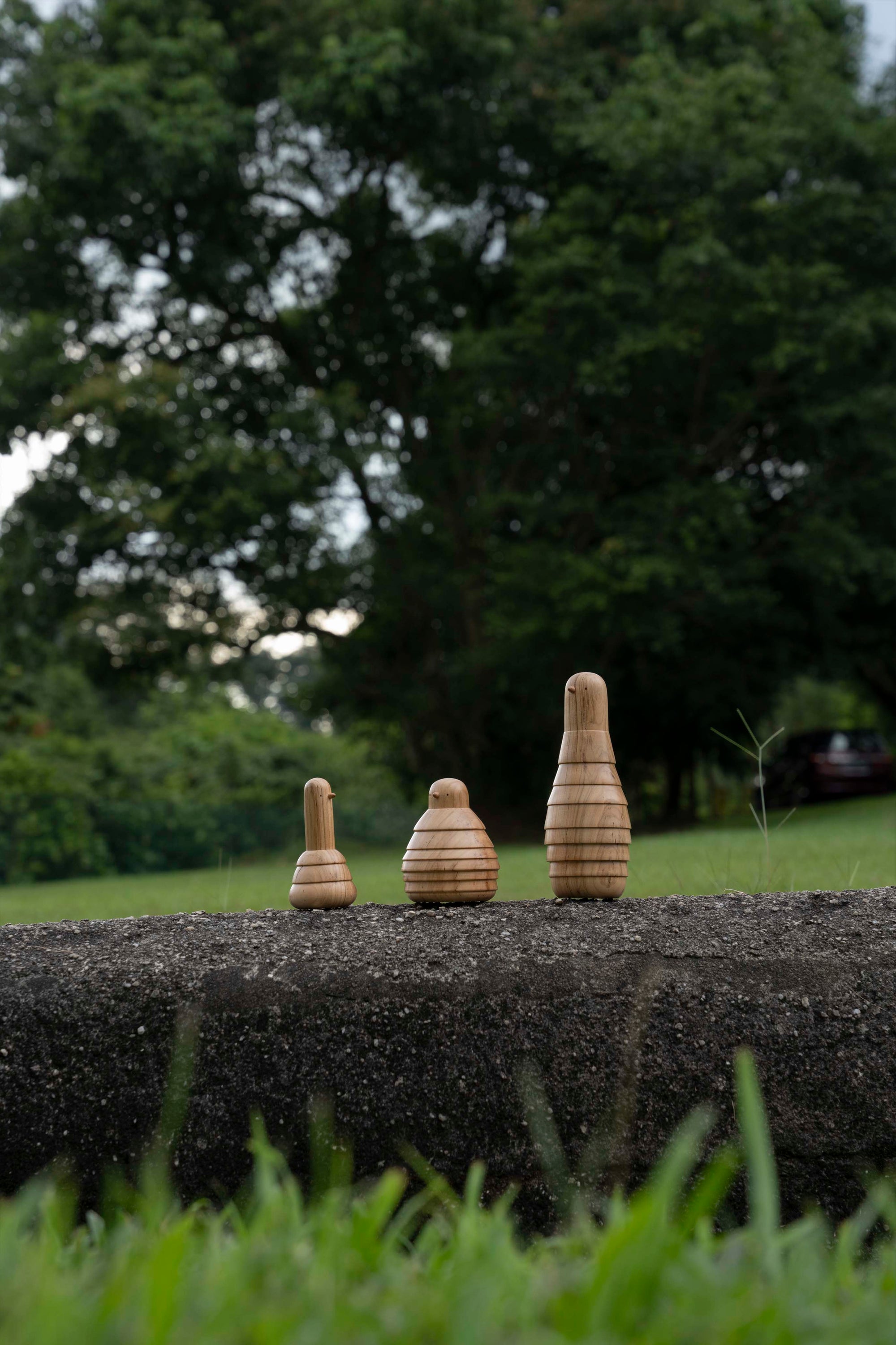 (Pre-order) Wooden Kokeshi Bird Sculptures | Aeropalmics x Sakurai Kokeshi