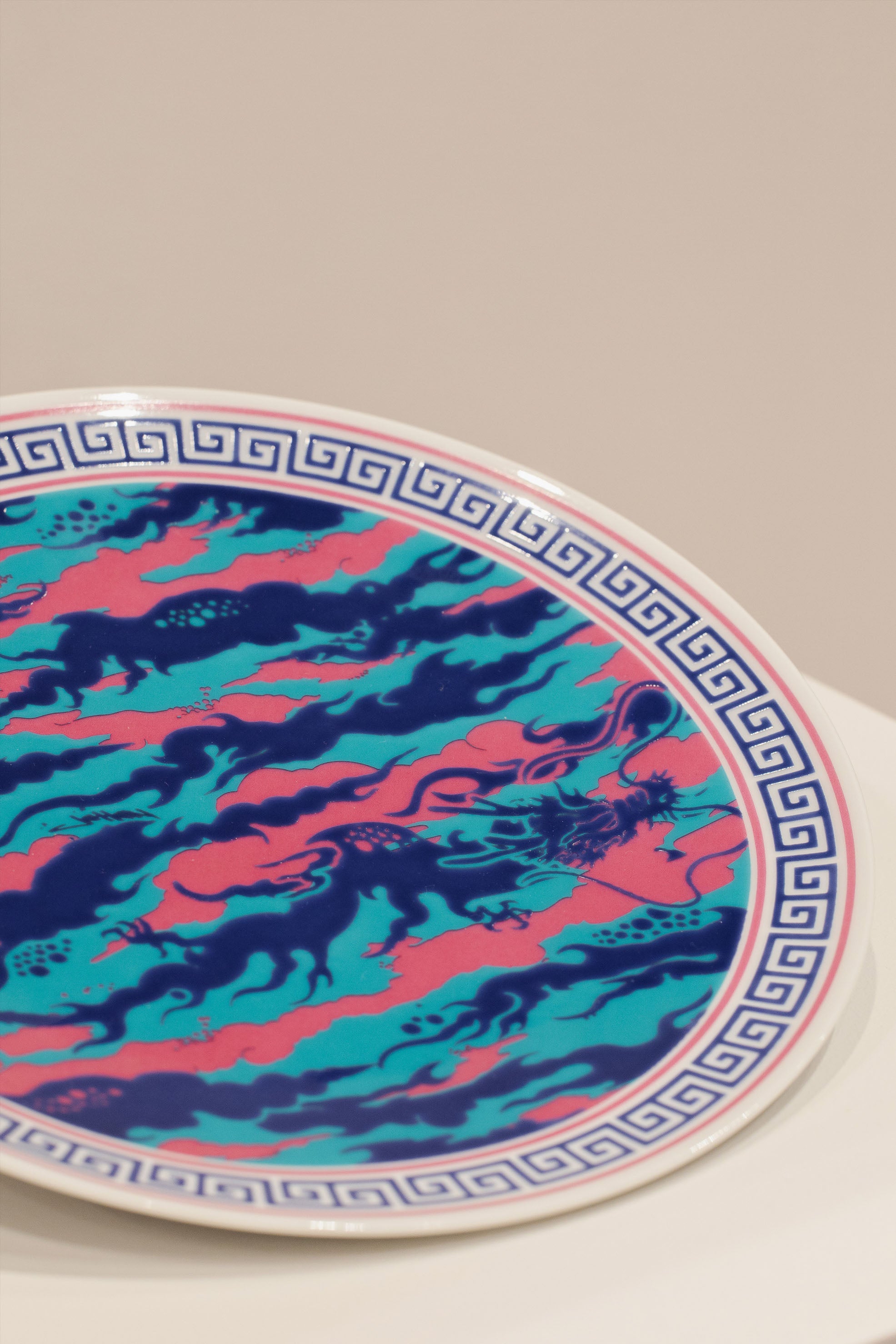 Dragon Disruptive Pattern Porcelain Piece | Jahan Loh x Kanezen Gama