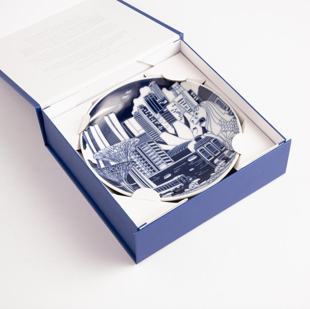 Singapore Cityscape Porcelain Plate (15cm)