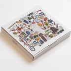 Singapore Stickers - Merlion 8 Inch Plate