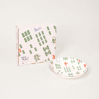 The Mahjong Bone China Sauce Dish (Lines)