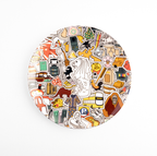 Singapore Stickers - Merlion 8 Inch Plate