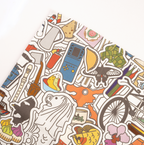 Singapore Stickers - Tea Towel