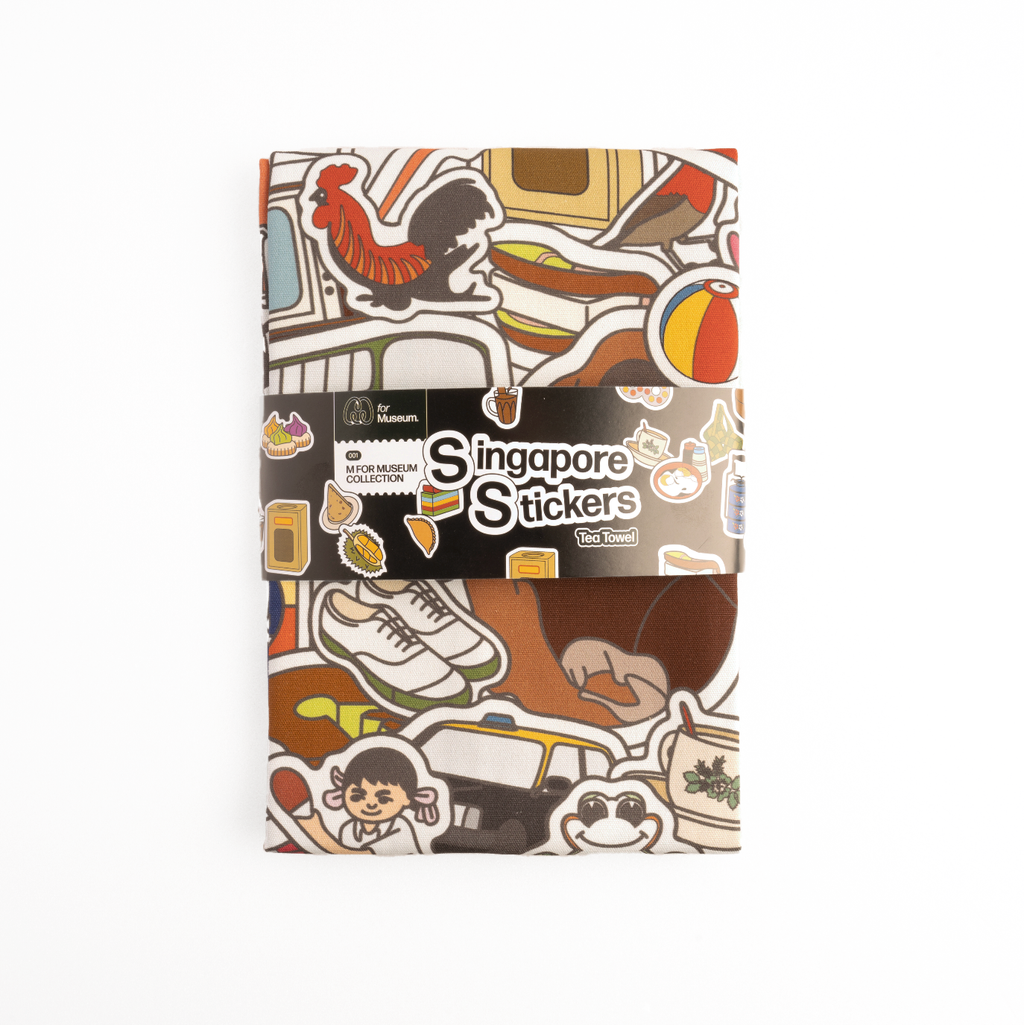 Singapore Stickers - Tea Towel
