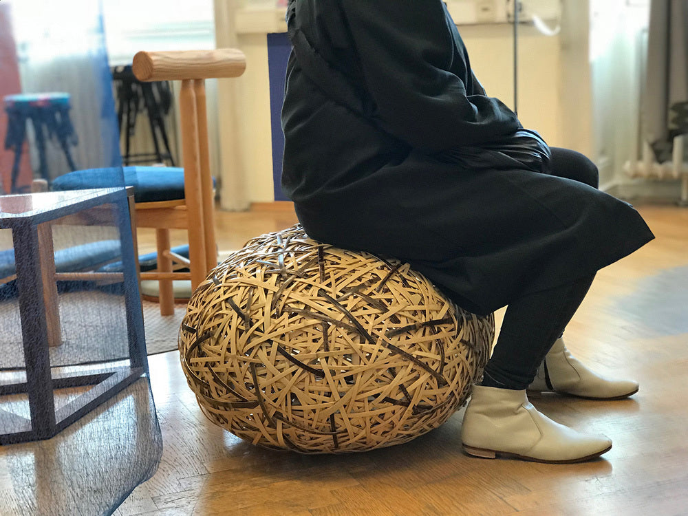 YATARA BAMBOO POUF
