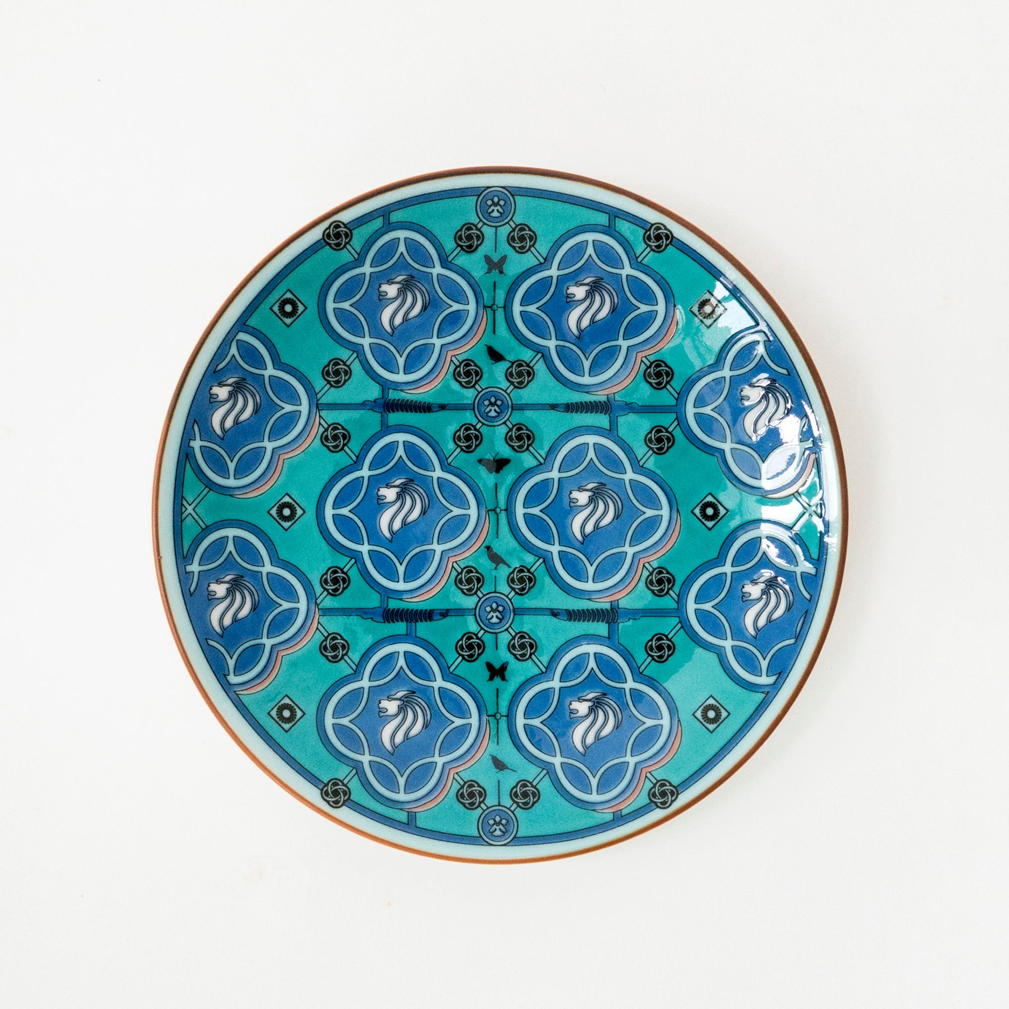 The Peranakan Merlion (16cm Porcelain Plate)