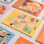 Singapore A to Z - Single illustrated Postcard