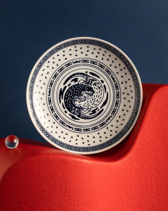 Patterns of Our Time - Otters Rice Grain Porcelain Plate (15cm)