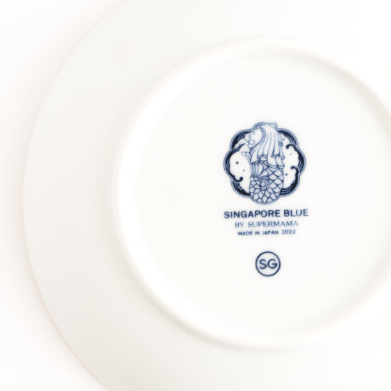 Kebaya Bleu - White Porcelain Plate (15cm)