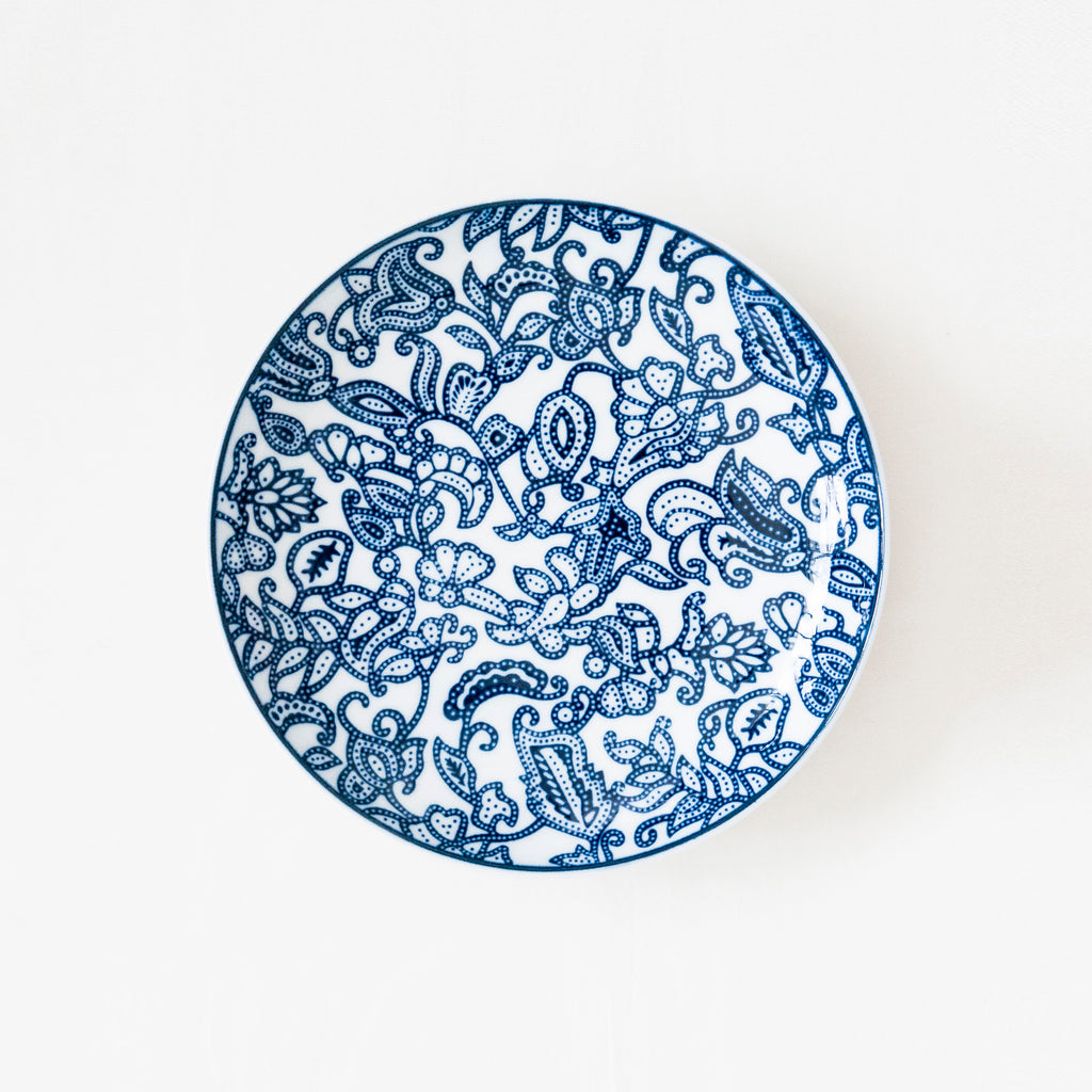 Kebaya Bleu - White Porcelain Plate (15cm)