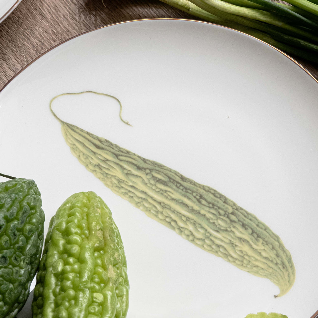 Pasar Botanica- Bittergourd 8 Inch Plate