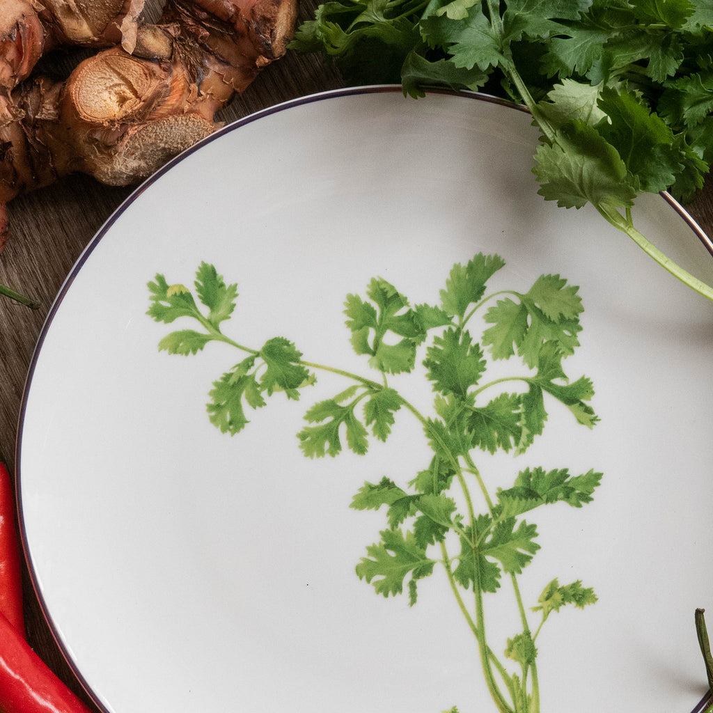 Pasar Botanica- Coriander 8 Inch Plate