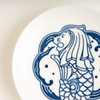 Merlion Kebaya - White Porcelain Sauce Dish (10.8cm)
